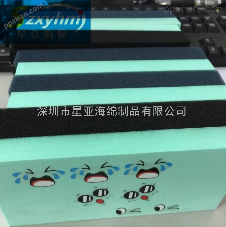 EVA海绵植绒eva内衬内托盒子加工礼品盒包装盒内衬