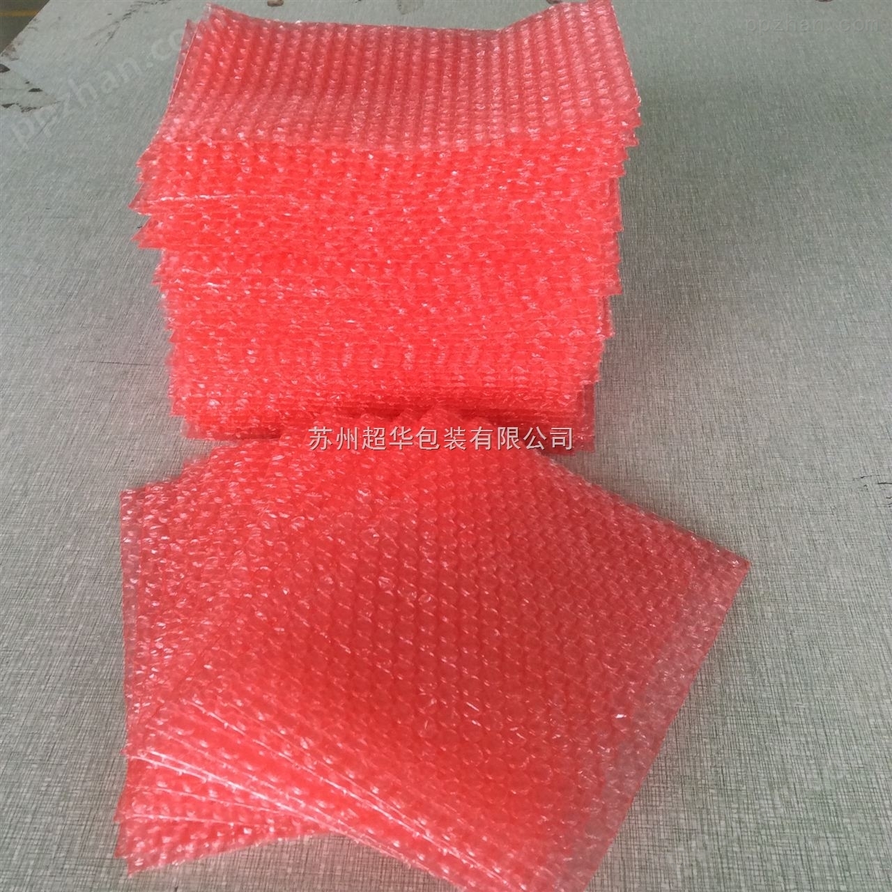 上海定制红色防静电气泡膜 防震气泡袋 全新料生产