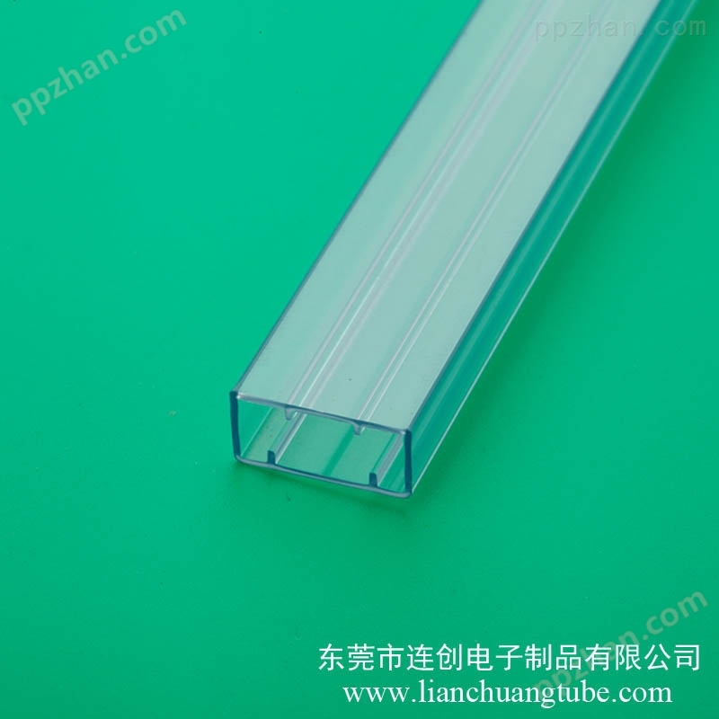 塑料包装管厂家 pvc透明IC管贴膜电容方管